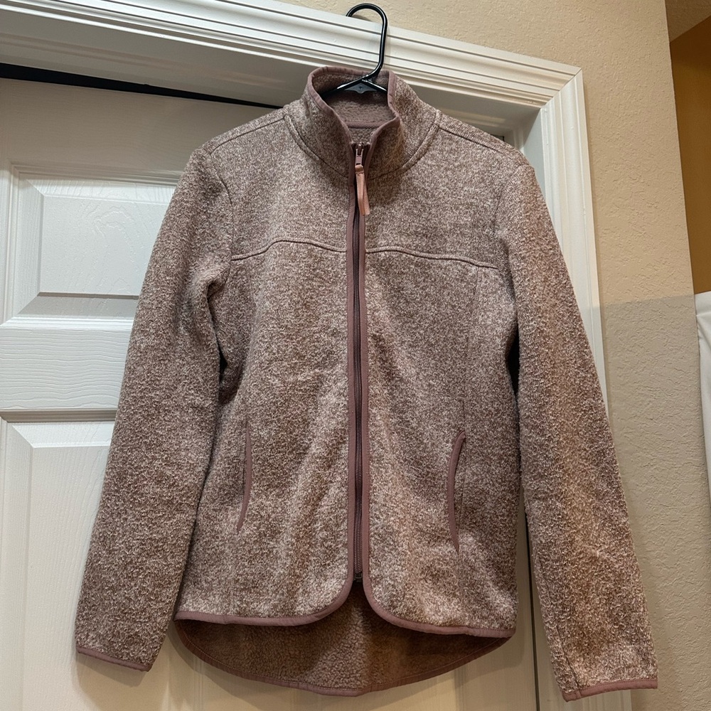 Sherpa-Lined Fleece Jacket
